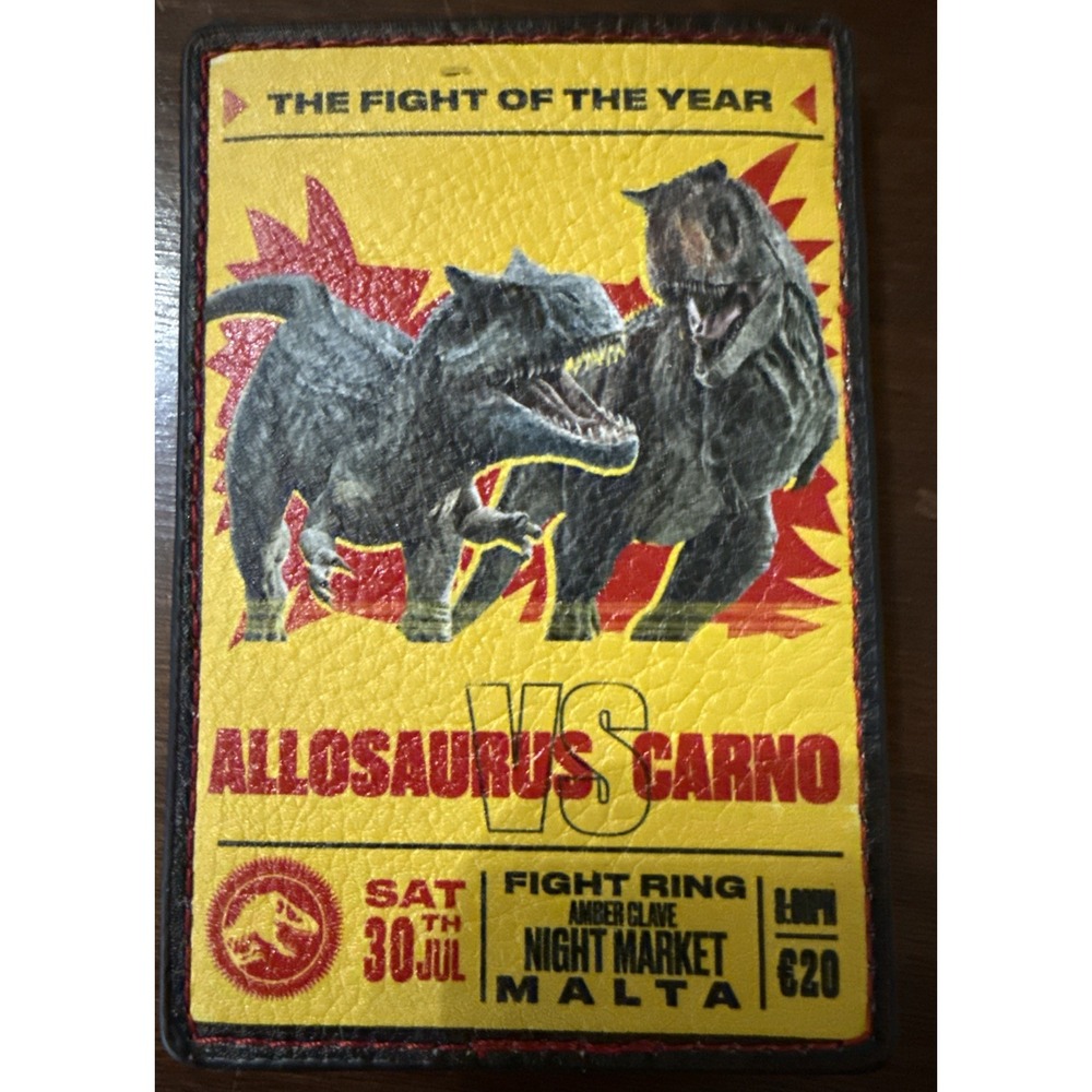 Jurassic Park / World Fight Night Credit Card Holder Universal Studios - NWT New